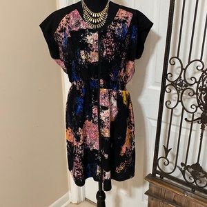 Bar III Multicolor Abstract Print Tunic Top